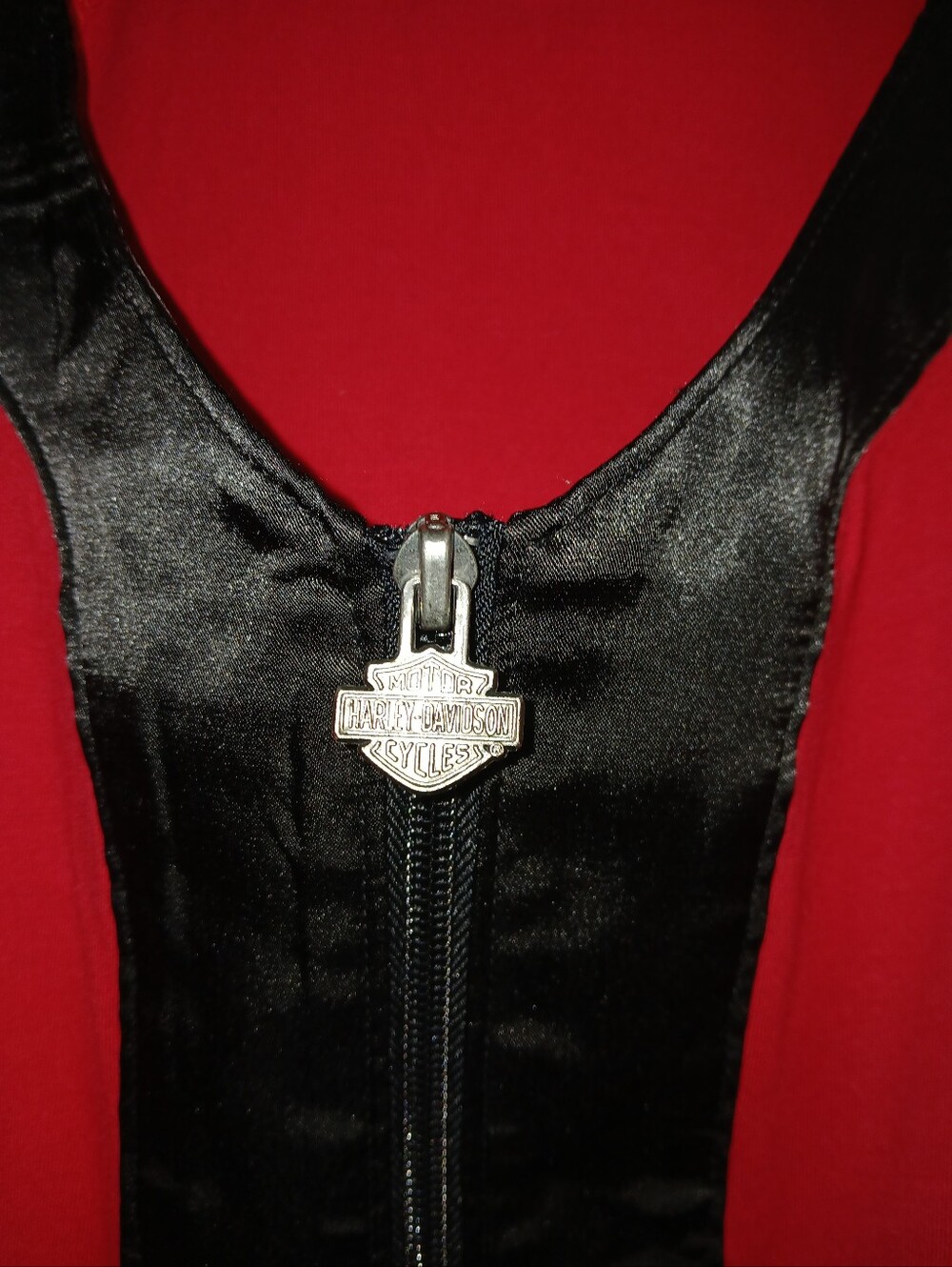 Vintage Harley Davidson  Womens Top Red Size Large - Picture 3 of 6